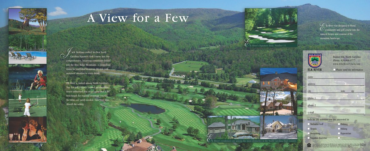 Elk River Club Print Design Vannoppen Marketing